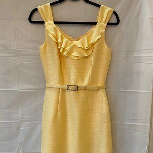 Antonio Melani Yellow Dress with Belt